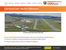 Tablet Screenshot of cdu-kassel-land.de